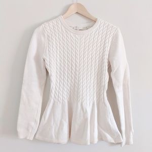 Ted Baker Cable knit peplum sweater